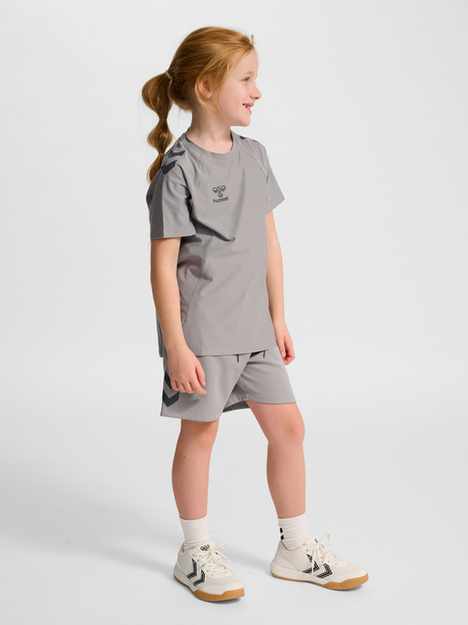 hmlCIMA 2.0 JERSEY S/S KIDS, ALLOY MELANGE, model