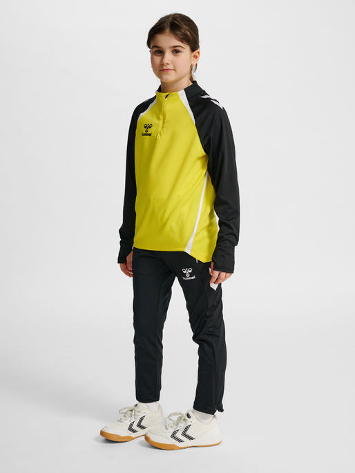 hmlLEAD 2.0 HALF ZIP KIDS, BLAZING YELLOW/BLACK, model