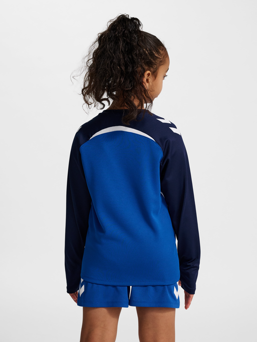 hmlLEAD 2.0 CREW SWEAT KIDS, TRUE BLUE/MARINE, model