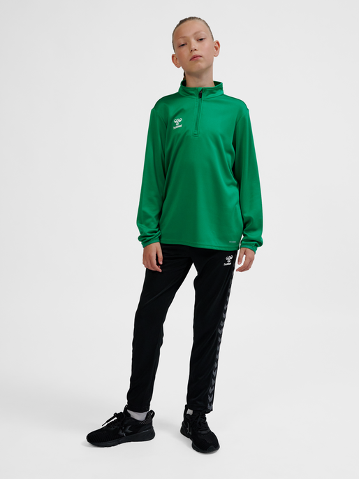 hmlESSENTIAL HALF-ZIP KIDS, JELLY BEAN, model