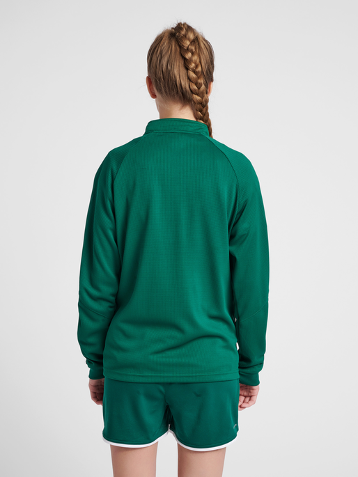 hmlAUTHENTIC WOMEN POLY ZIP JACKET, EVERGREEN, model