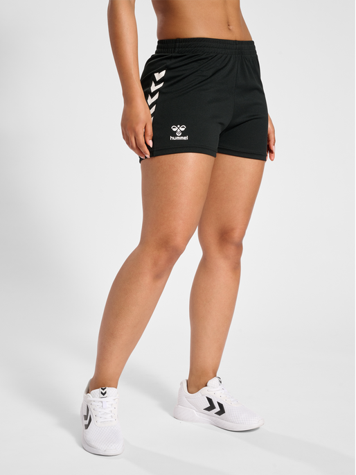 hmlSTALTIC POLY SHORTS WOMAN, BLACK, model