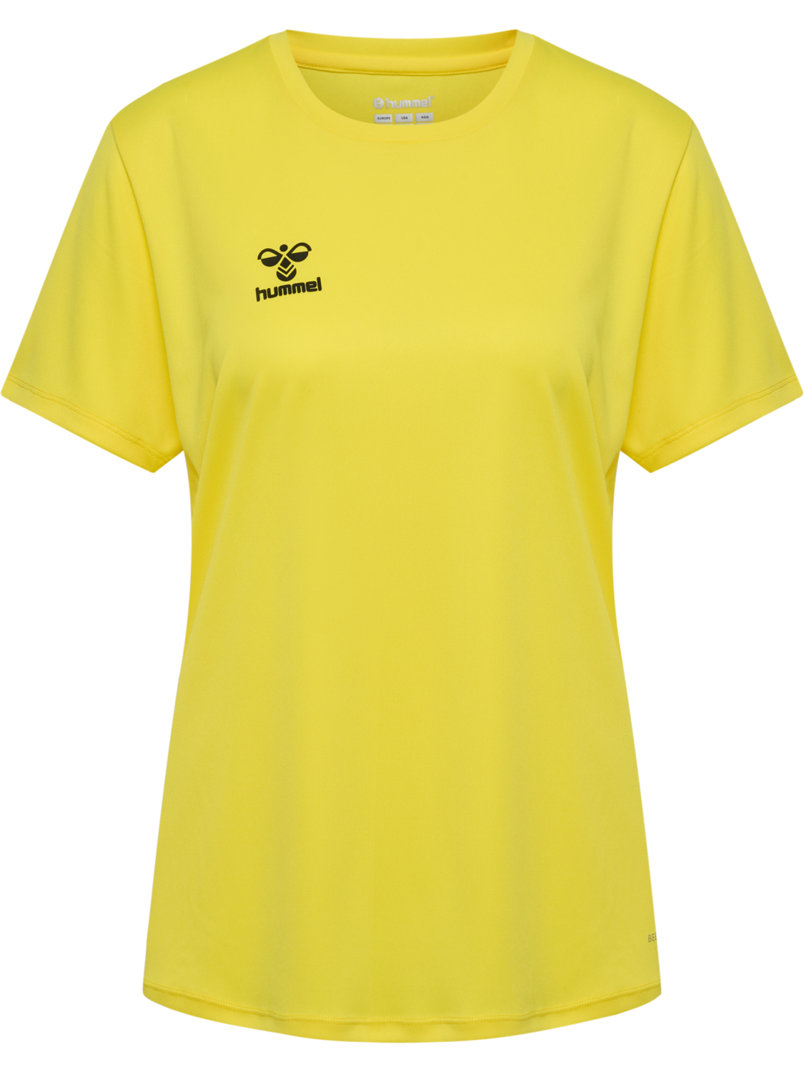 hmlESSENTIAL JERSEY S/S WOMAN, BLAZING YELLOW, packshot