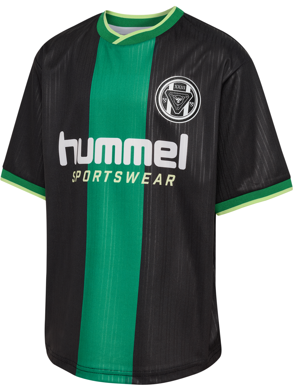 hmlJR LOOSE BALL  JERSEY S/S, BLACK, packshot