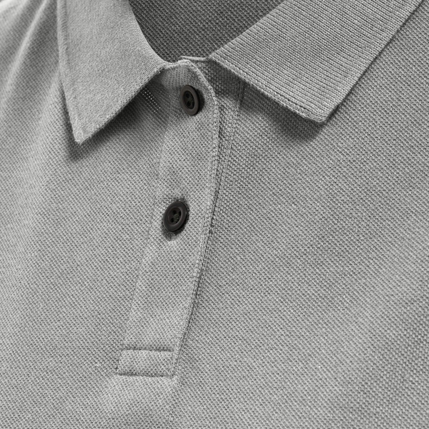 hmlRED STRETCH POLO WOMAN, GREY MELANGE, packshot