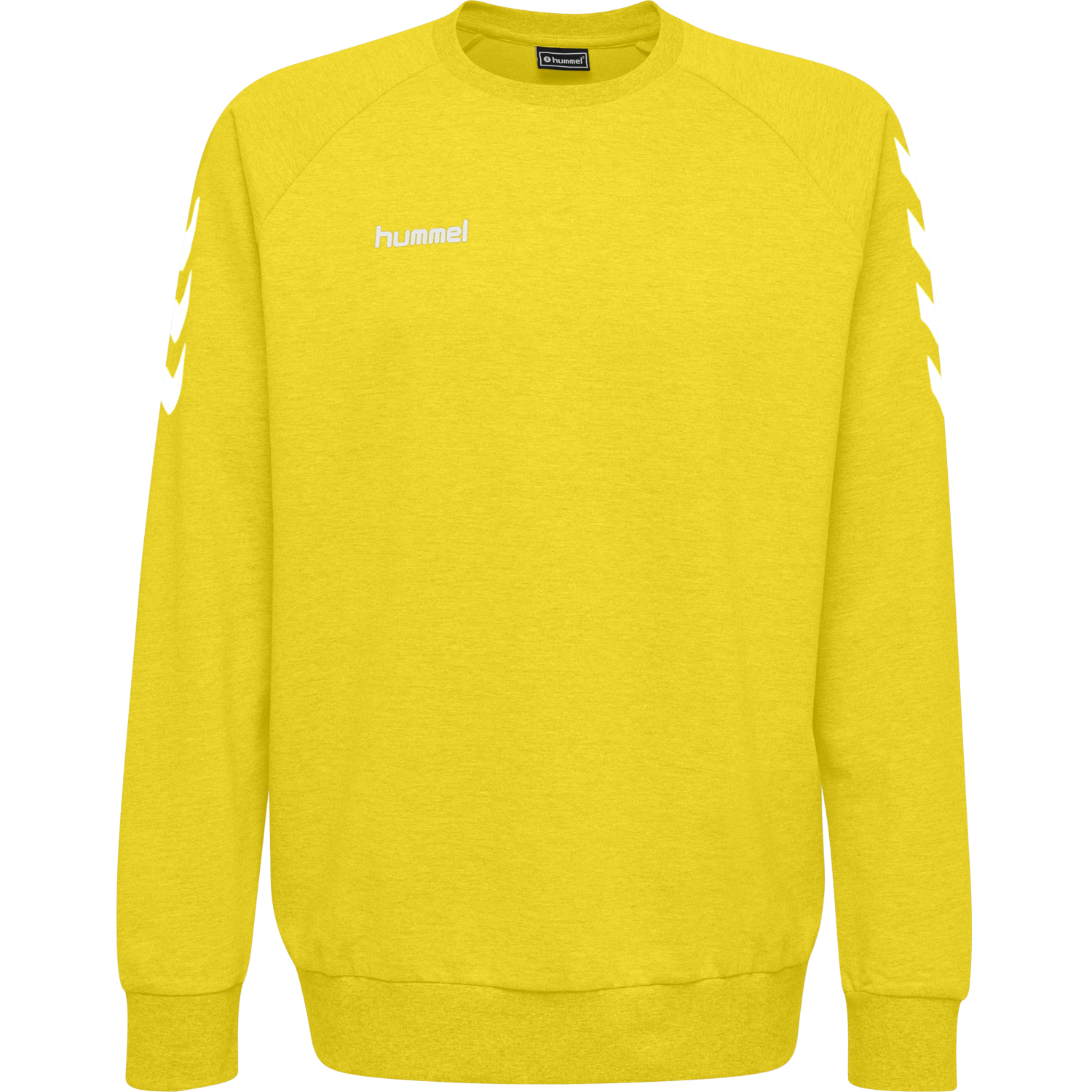 HMLGO COTTON SWEATSHIRT, SPORTS YELLOW, packshot
