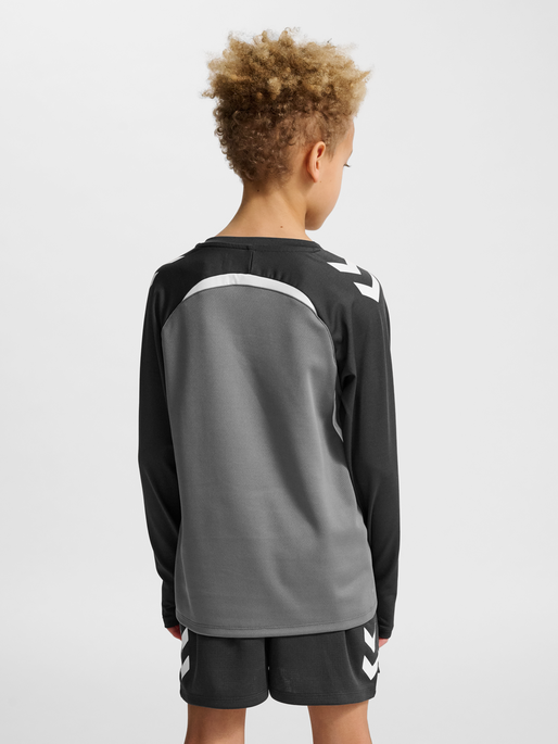 hmlLEAD 2.0 CREW SWEAT KIDS, STEEL GRAY/ASPHALT, model