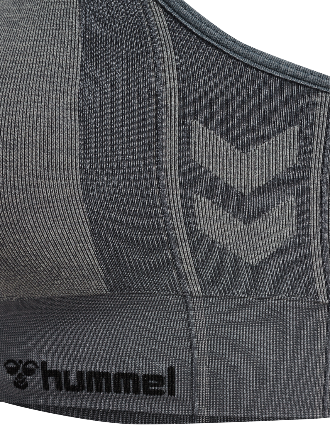 hmlMT SHINE SEAMLESS SPORTS BRA, QUIET SHADE/SHARKSKIN MELANGE, packshot