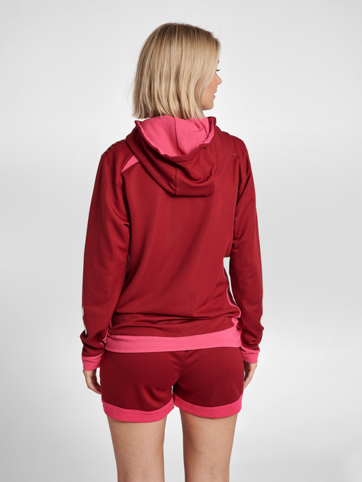 hmlLEAD WOMEN POLY HOODIE, 3584, model