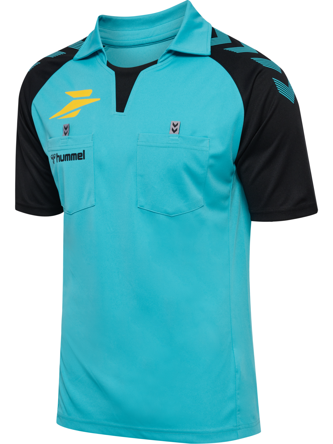 FFHB REFEREE JERSEY S/S, SCUBA BLUE, packshot