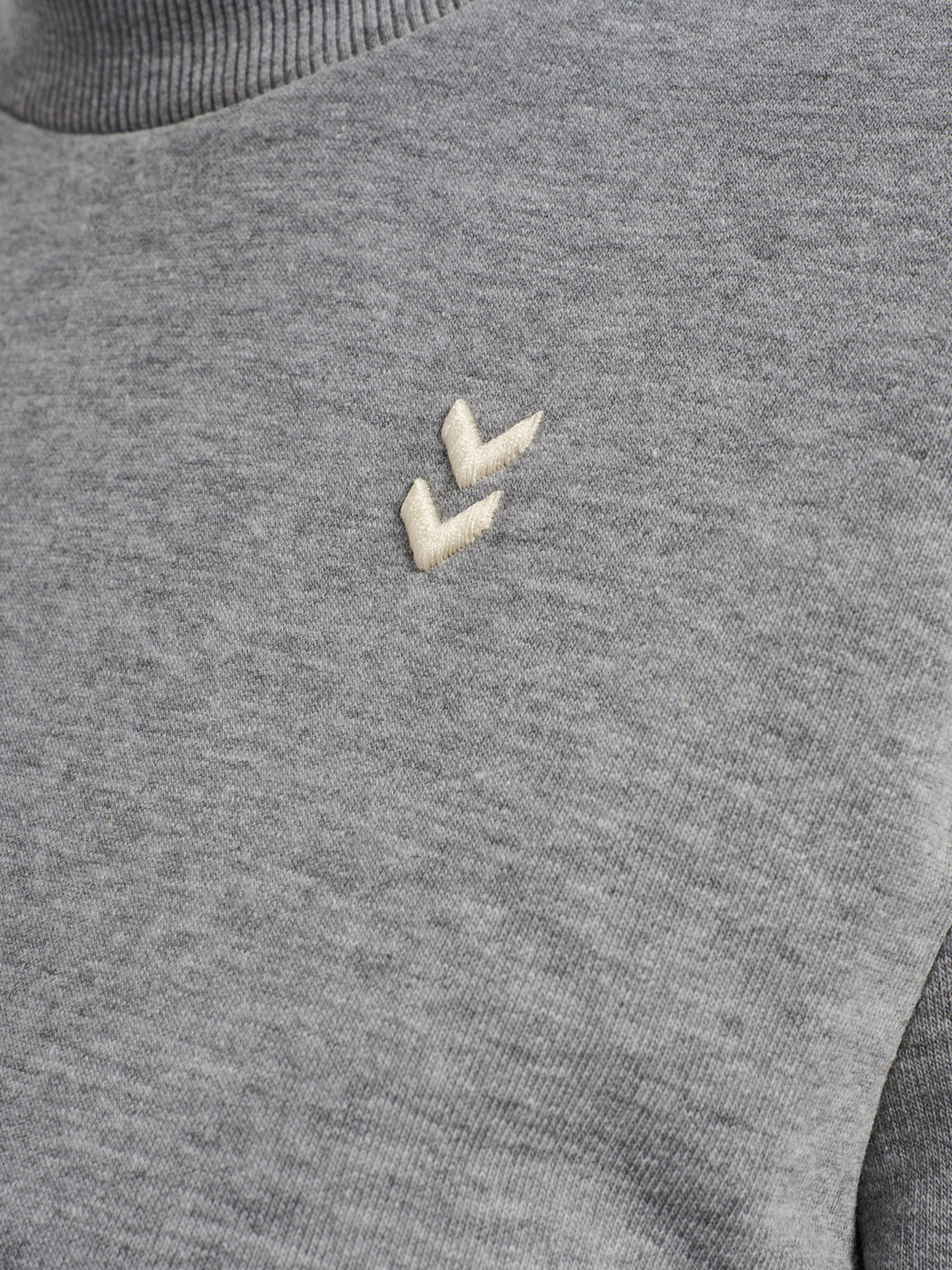 hmlPULSE W SWEAT CREWNECK, GREY MELANGE, packshot