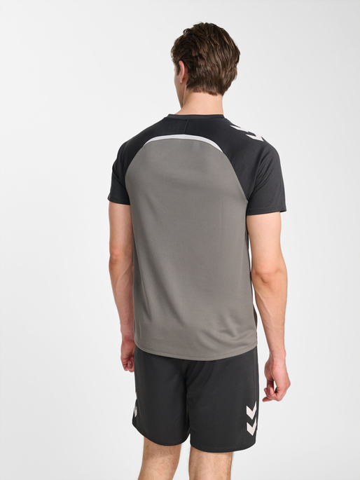 hmlLEAD 2.0 JERSEY S/S, STEEL GRAY/ASPHALT, model