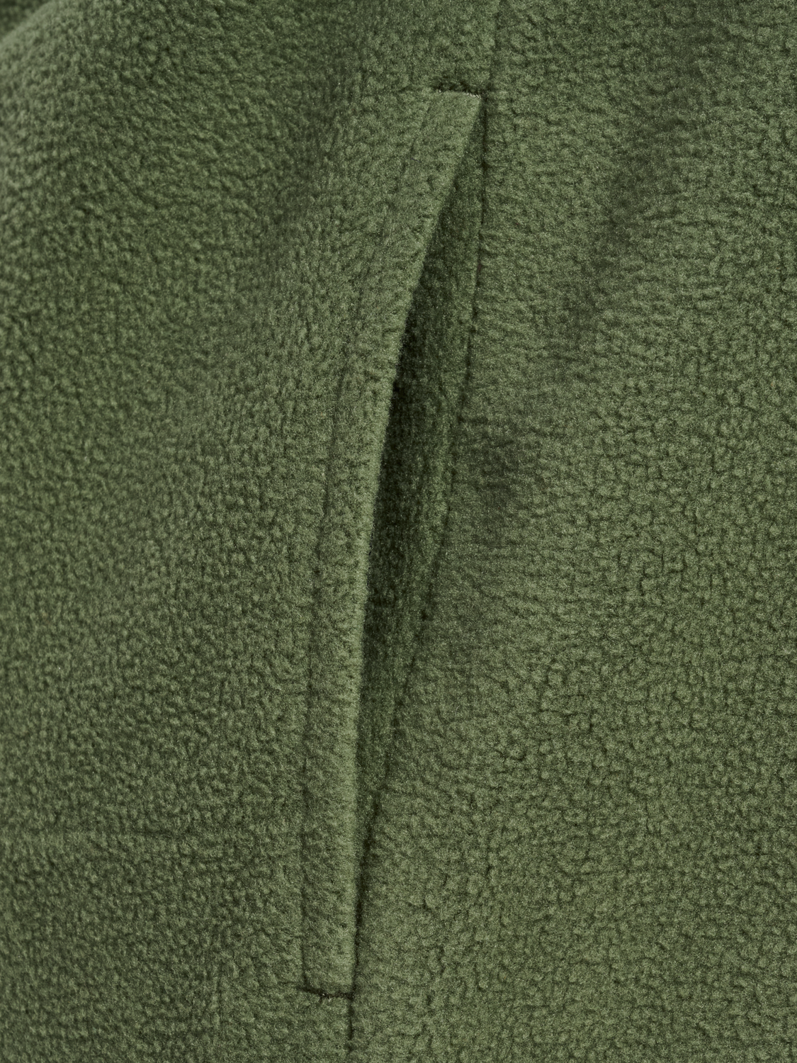 hmlJR FLEECE ZIP JACKET, OLIVINE, packshot