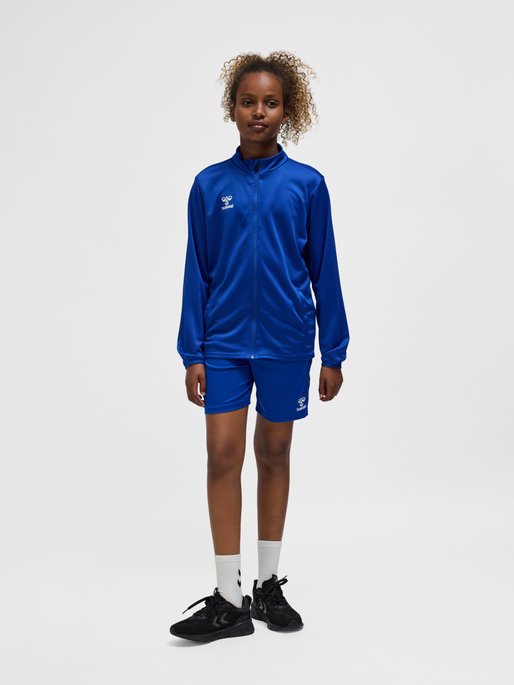 hmlESSENTIAL TRACK JACKET KIDS, TRUE BLUE, model