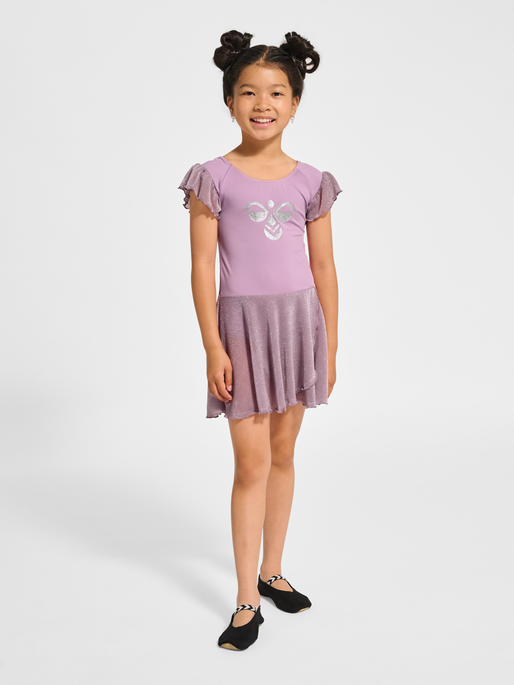 hmlJR MIX GLITTER DRESS, LAVENDER MIST, model