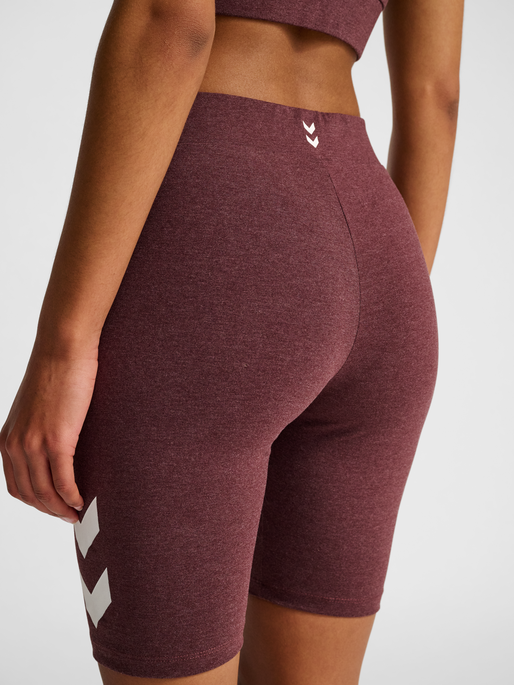 hmlPULSE LOGO MW SHORT TIGHTS, FUDGE MELANGE, model