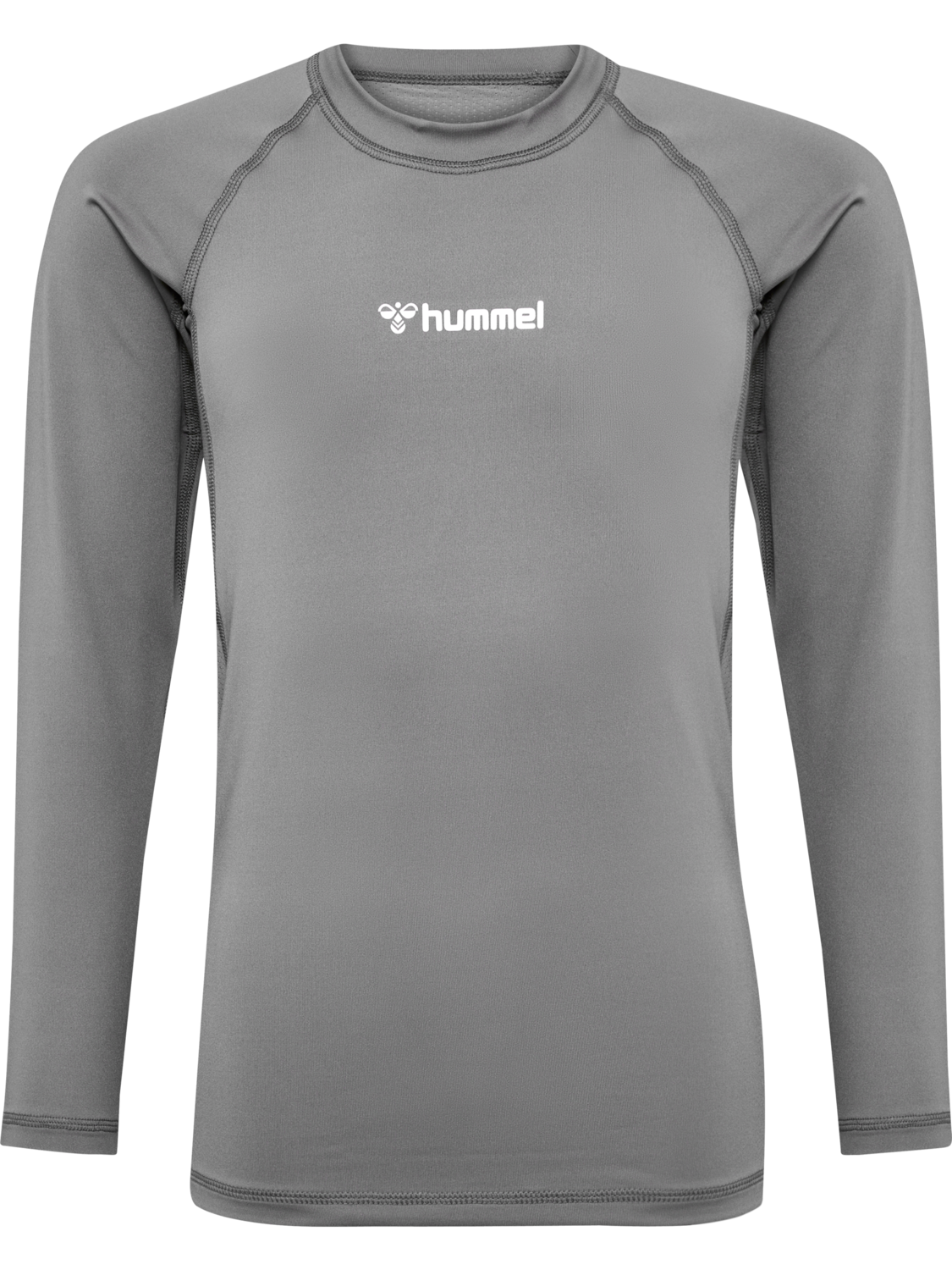 hmlBL PERFORMANCE TEE L/S KIDS, STEEL GRAY, packshot