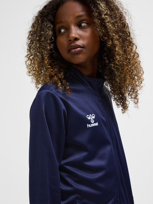 hmlESSENTIAL TRACK JACKET KIDS, MARINE, model