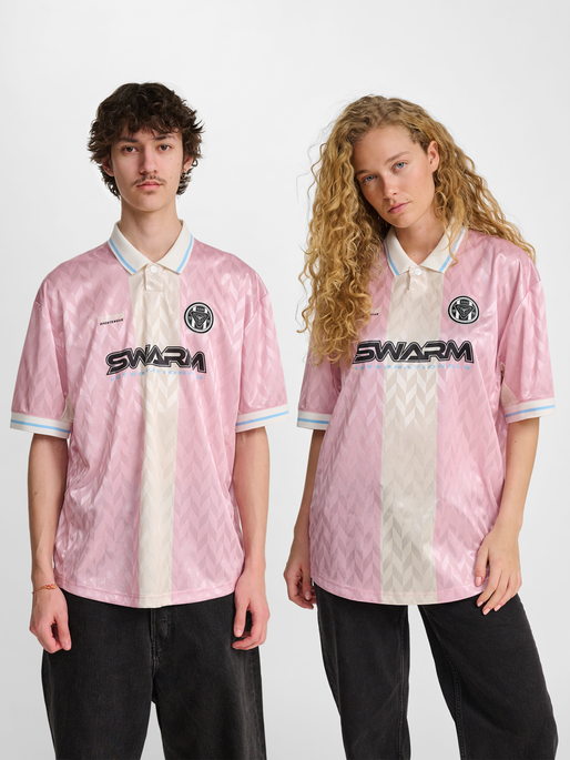 hmlLOOSE FB JERSEY S/S, WINSOME ORCHID, model