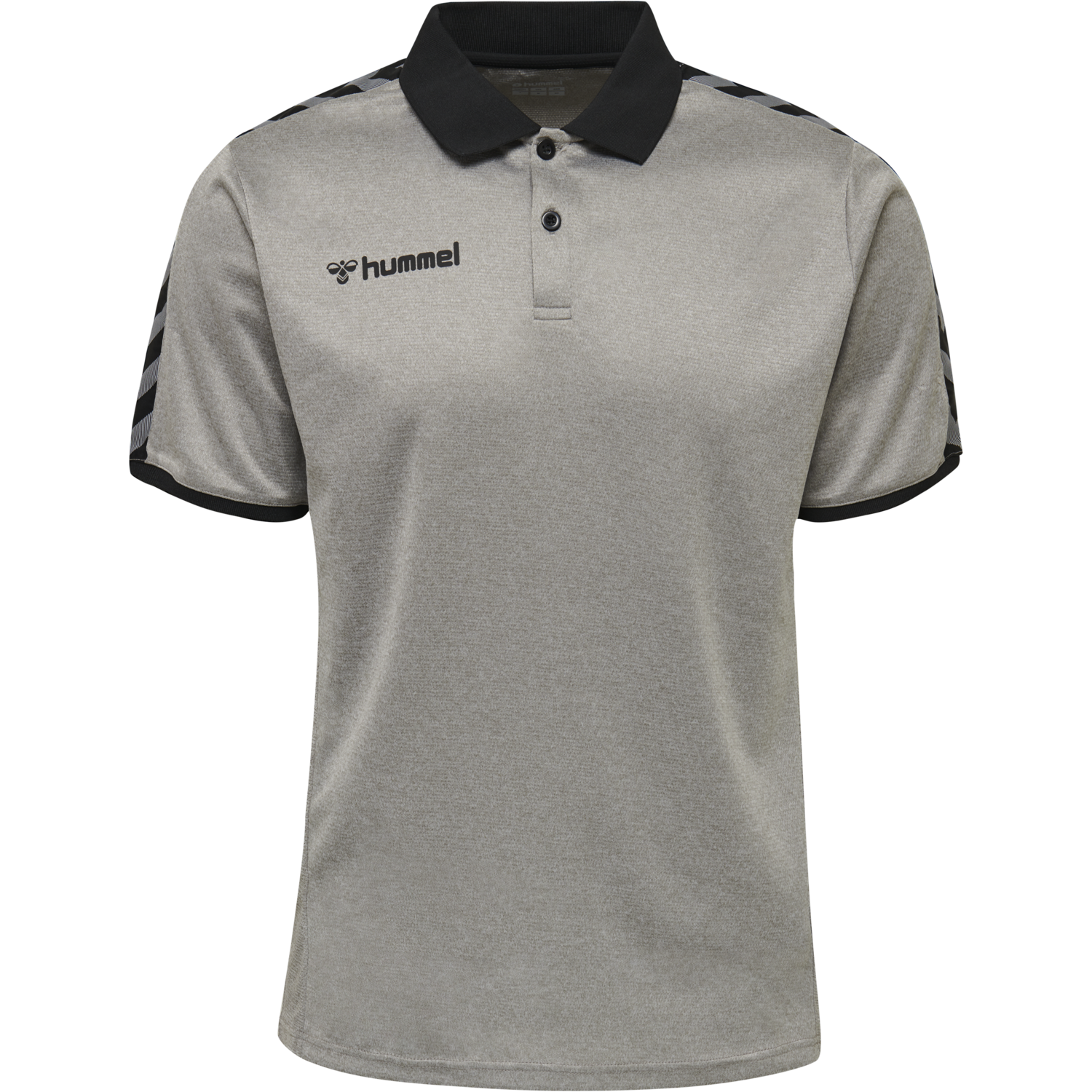 hmlAUTHENTIC FUNCTIONAL POLO, GREY MELANGE, packshot