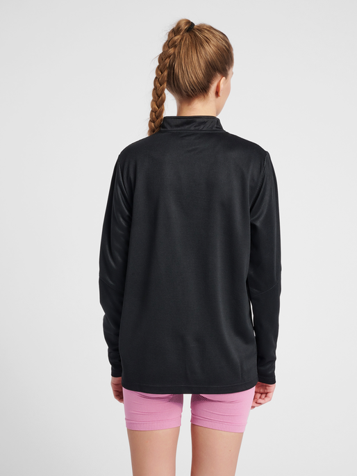 hmlAUTHENTIC WOMEN POLY ZIP JACKET, BLACK/WHITE, model