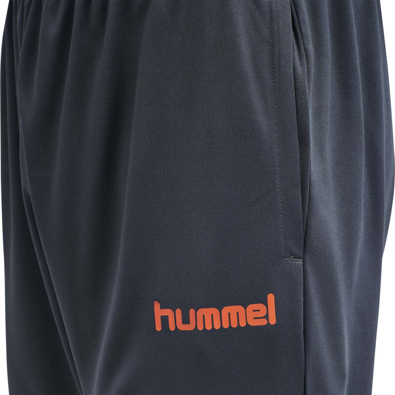 hmlPROMO POLY HOODIE, OMBRE BLUE/NASTURIUM, packshot