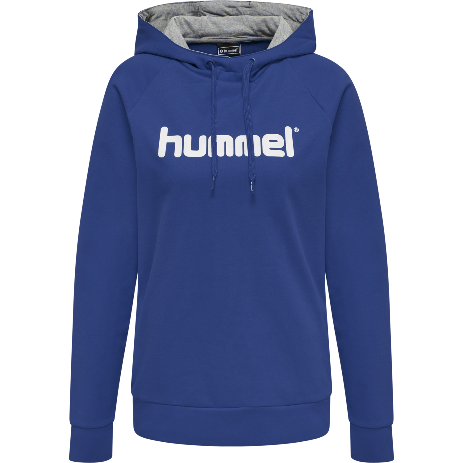 HMLGO COTTON LOGO HOODIE WOMAN, TRUE BLUE, packshot