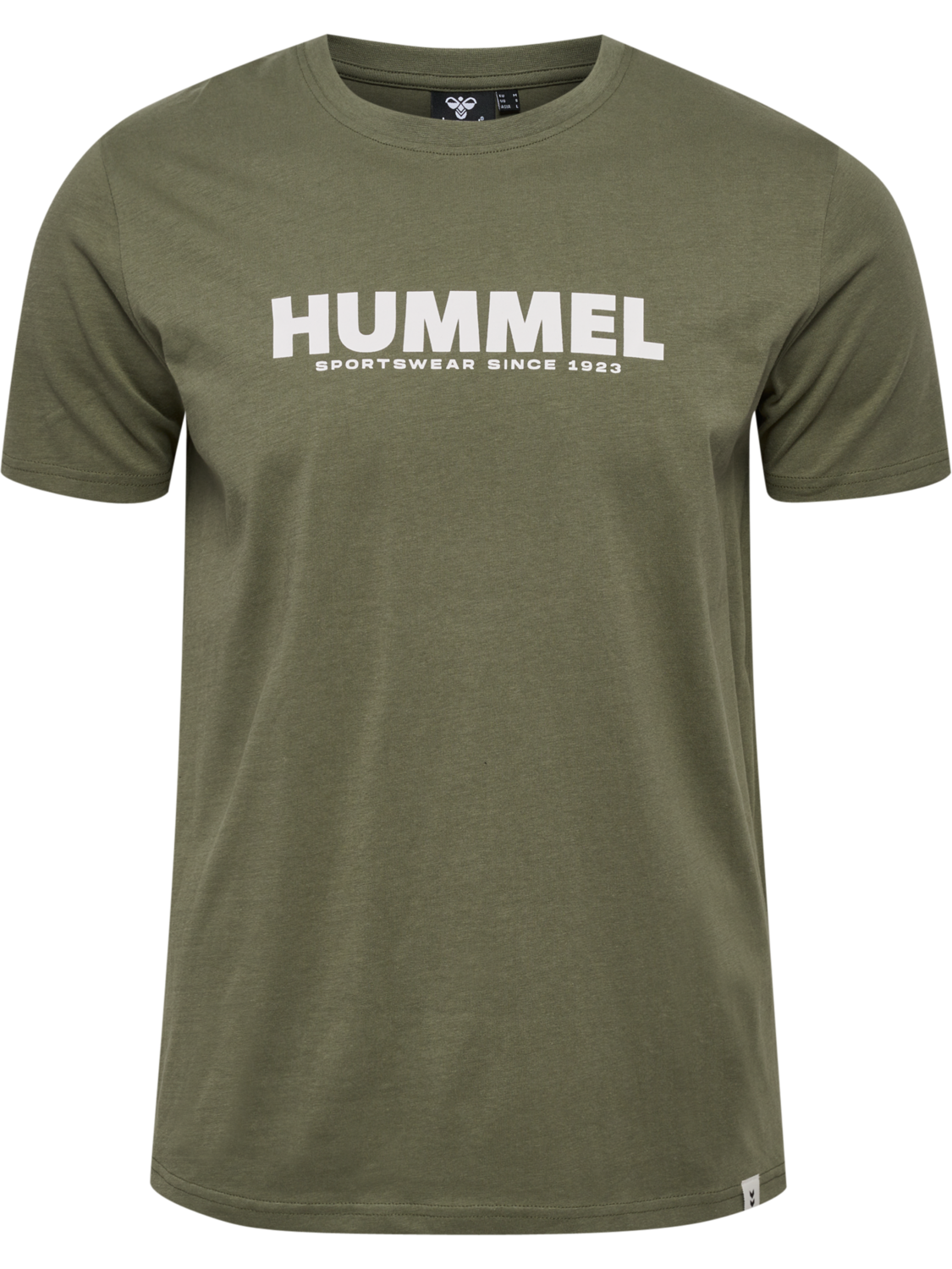 hmlLEGACY T-SHIRT, DEEP LICHEN GREEN, packshot