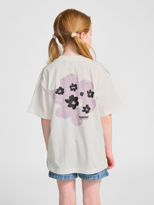 hmlJR LOOSE T-SHIRT S/S STADIUM, BLANC DE BLANC, model