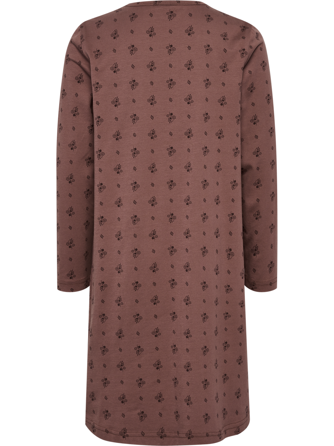 hmlCAROLINA NIGHT DRESS L/S, NUTMEG, packshot