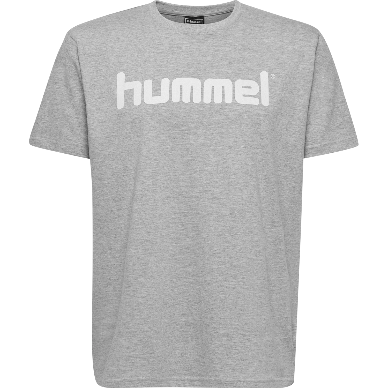 HMLGO COTTON LOGO T-SHIRT S/S, GREY MELANGE, packshot