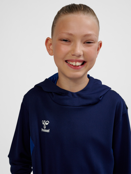 hmlAUTHENTIC PL HOODIE KIDS, MARINE, model