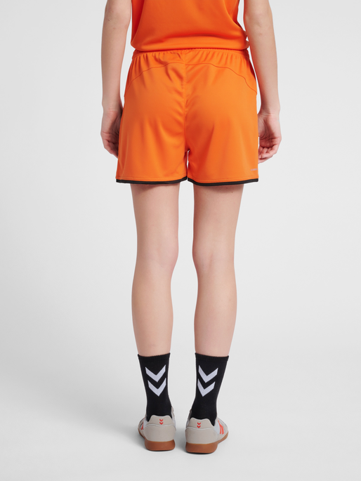 hmlAUTHENTIC POLY SHORTS WOMAN, TANGERINE, model