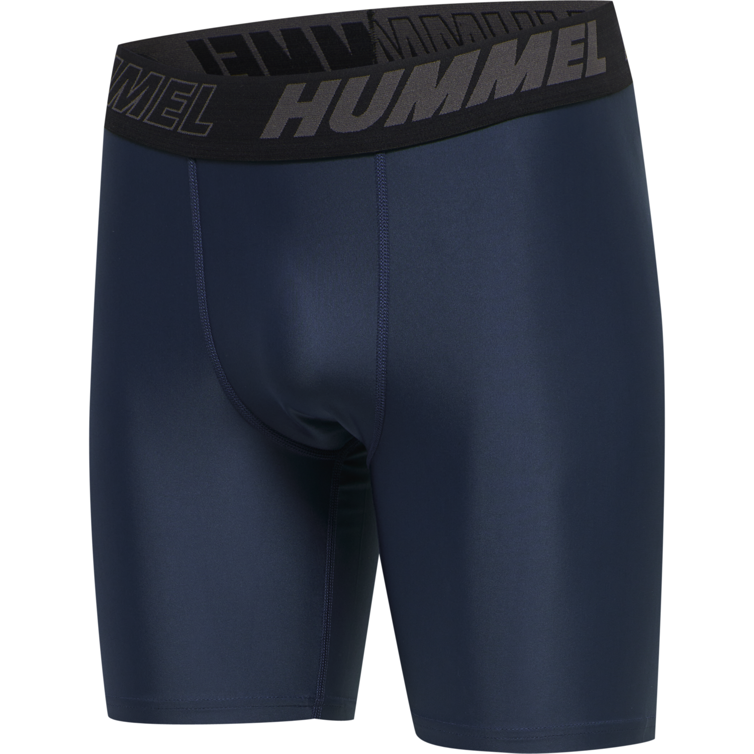 hmlTE TOPAZ 2-PACK TIGHT SHORTS, BLACK/INSIGINA BLUE, packshot
