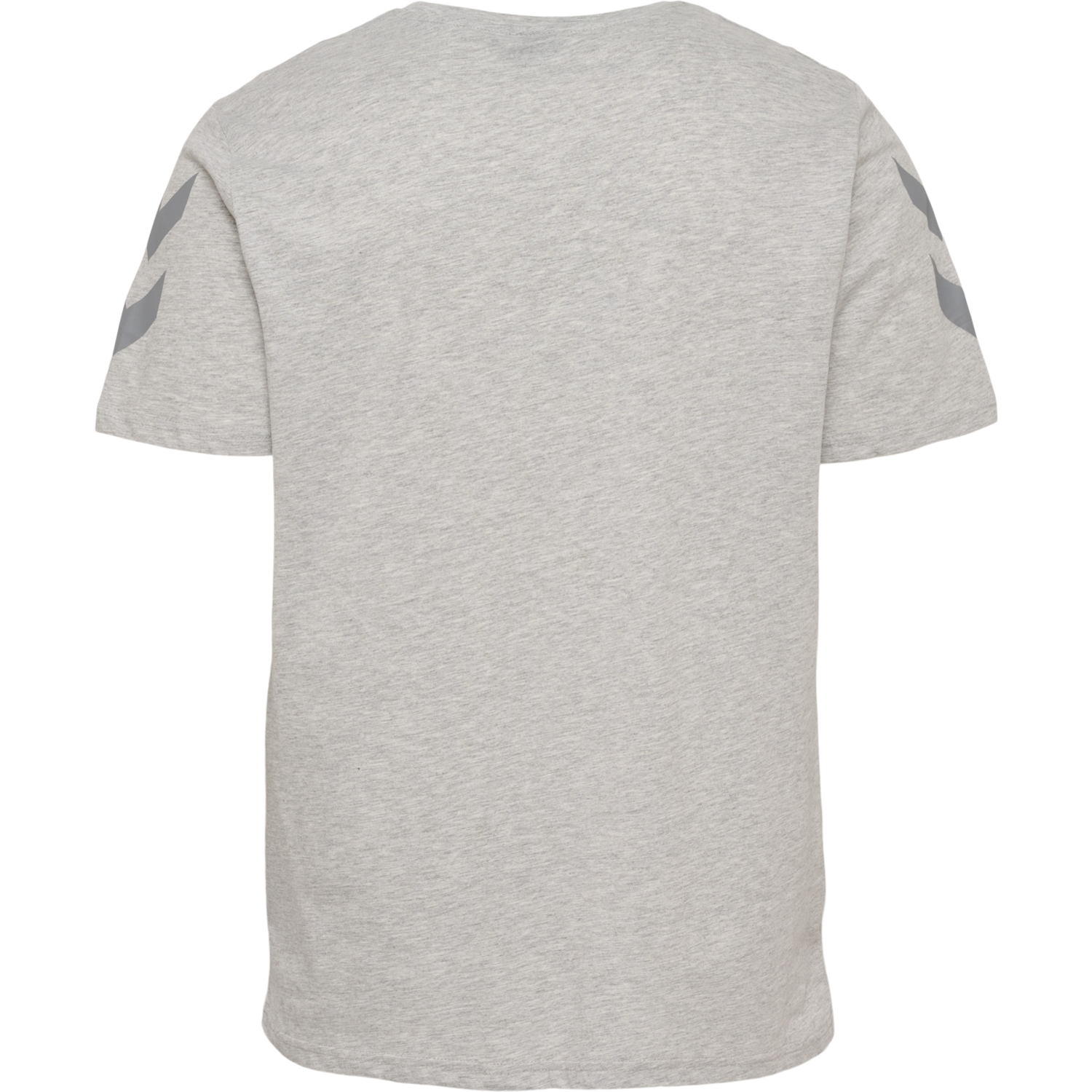 hmlLEGACY CHEVRON T-SHIRT, GREY MELANGE, packshot