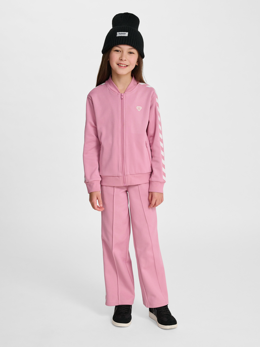 hmlJR ARCHIVE REG POLY ZIP JACKET, POLIGNAC, model