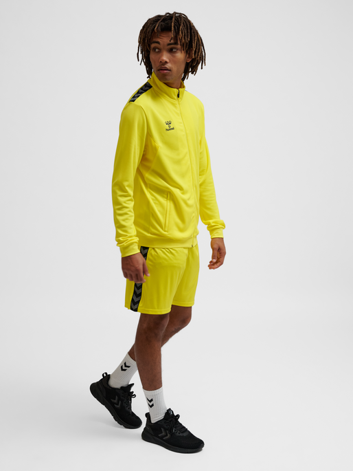 hmlAUTHENTIC PL ZIP JACKET, BLAZING YELLOW, model