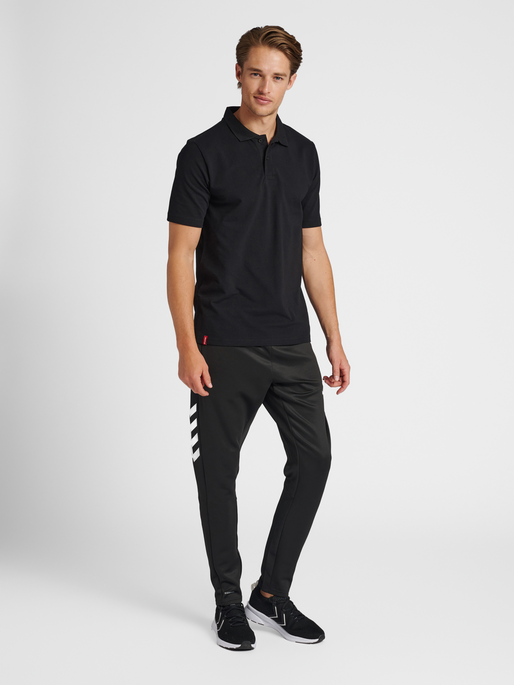 hmlRED STRETCH POLO, BLACK, model