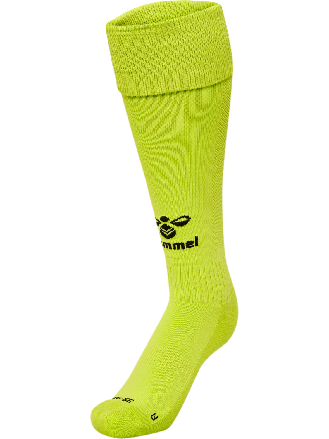 hmlESSENTIAL FOOTBALL SOCKS, LIME POPSICLE/BLACK, packshot