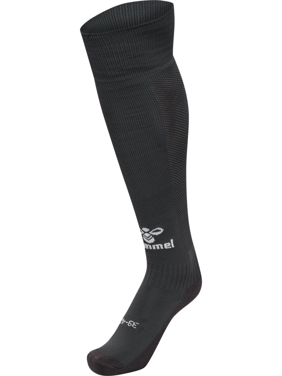 hmlESSENTIAL FOOTBALL SOCKS, ASPHALT/WHITE, packshot