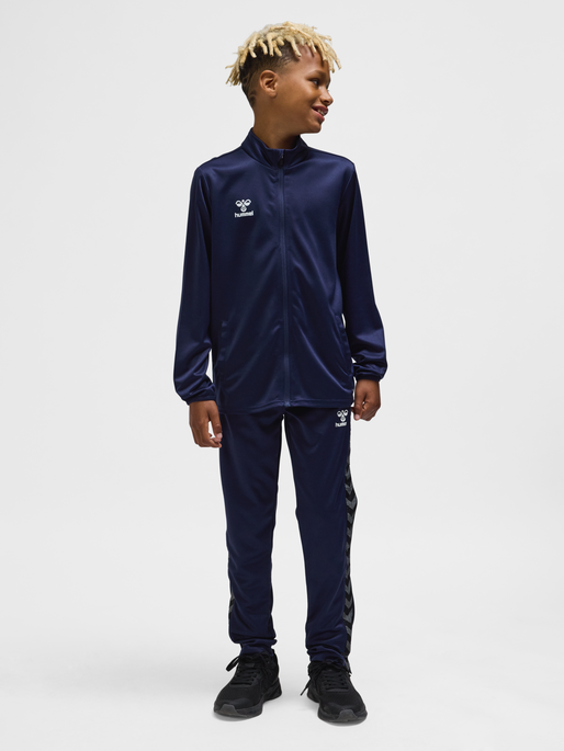 hmlESSENTIAL TRACK JACKET KIDS, MARINE, model