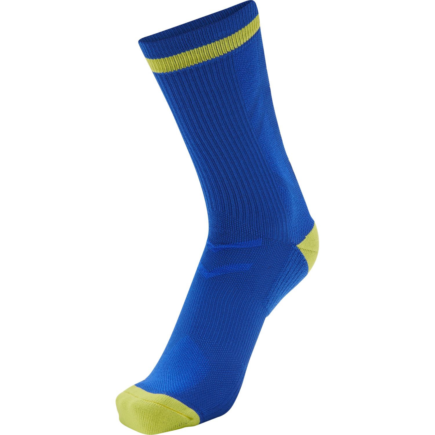 ELITE INDOOR SOCK LOW, TRUE BLUE/BLAZING YELLOW, packshot