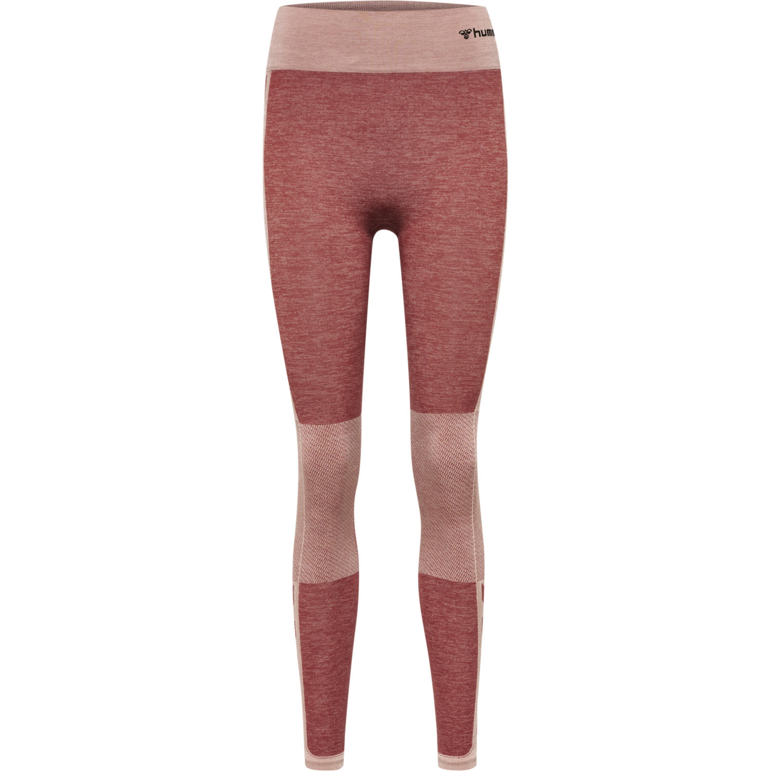 hmlCLEA SEAMLESS MID WAIST TIGHTS, WITHERED ROSE/ROSE TAN MELANGE, packshot