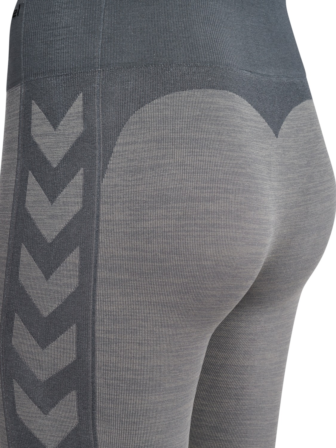 hmlMT SHINE SEAMLESS MW TIGHTS, QUIET SHADE/SHARKSKIN MELANGE, packshot