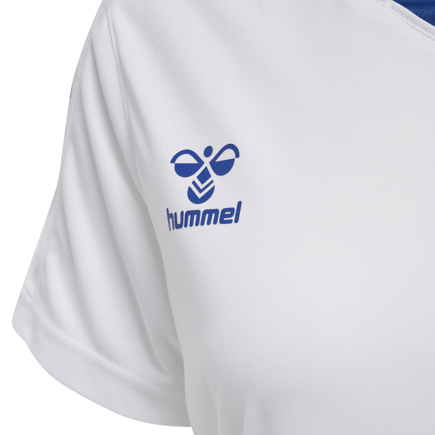 hmlCORE XK POLY JERSEY S/S WOMAN, WHITE/TRUE BLUE, packshot