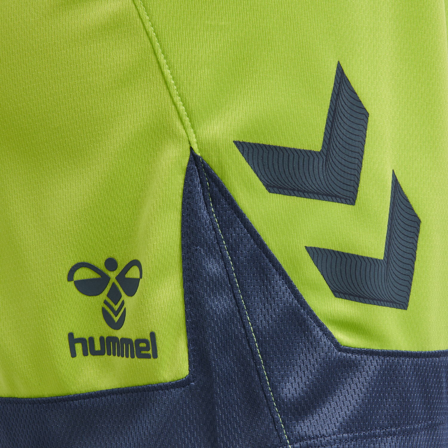 hmlLEAD WOMENS POLY SHORTS, LIME PUNCH, packshot