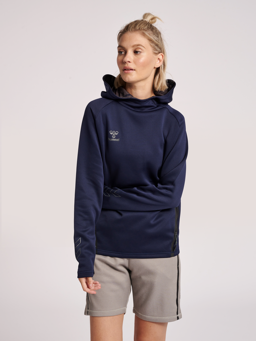 hmlCIMA XK HOODIE WOMAN, MARINE, model