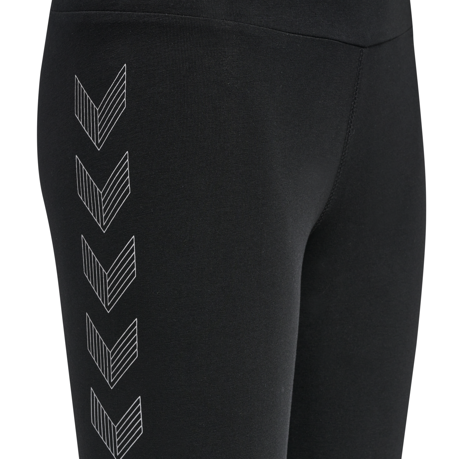 hmlMOVE GRID COTTON TIGHTS KIDS, BLACK, packshot