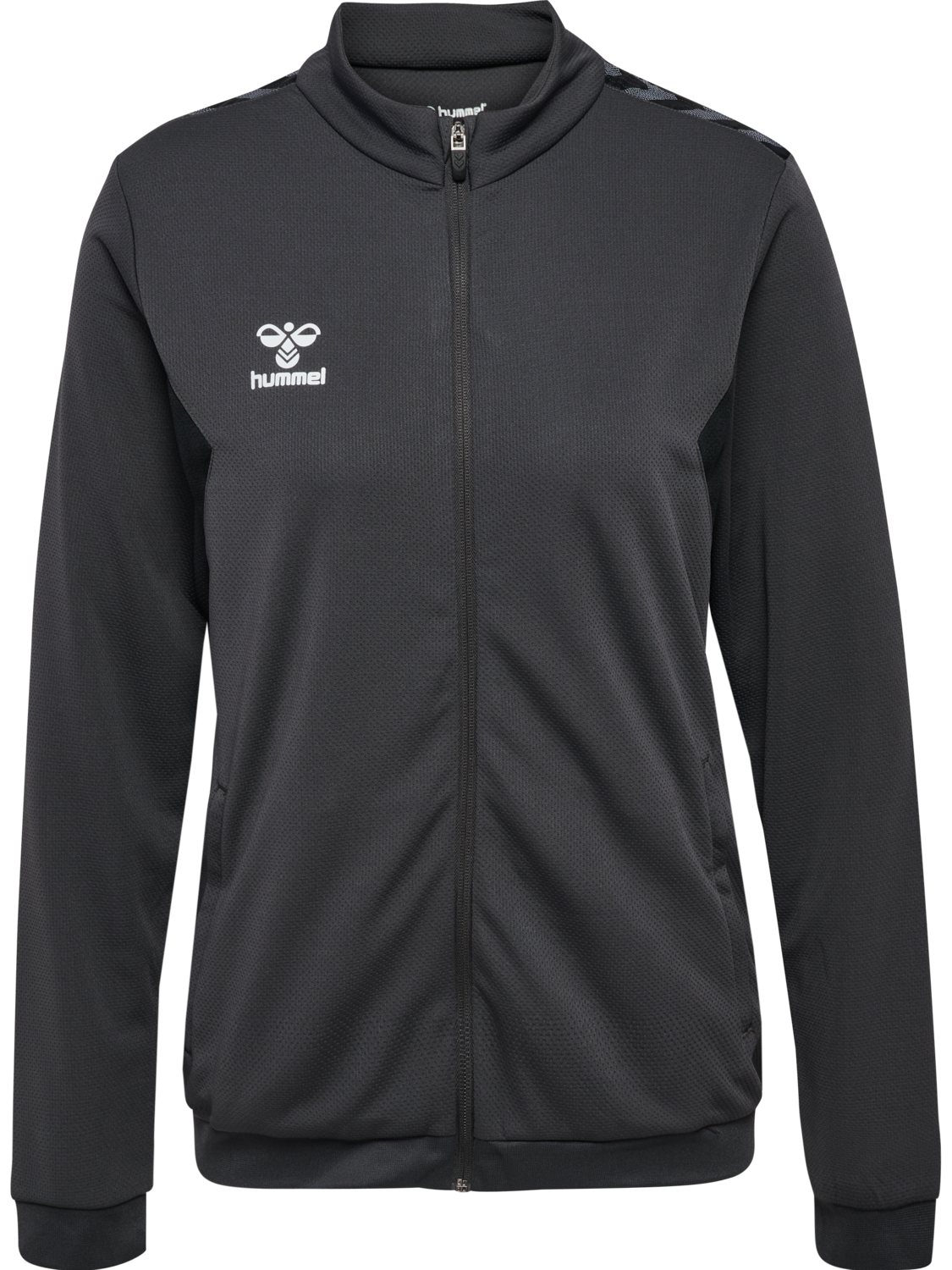 hmlAUTHENTIC PL ZIP JACKET WOMAN, ASPHALT, packshot