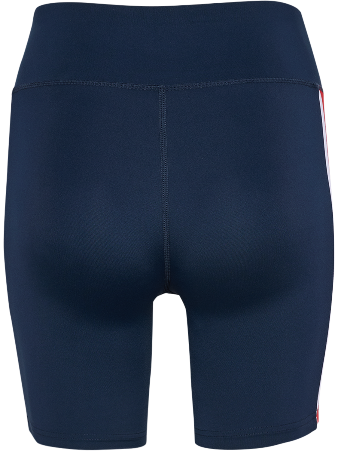 hmlPULSE PIPING MW SHORT TIGHTS, DRESS BLUES/MARS RED, packshot